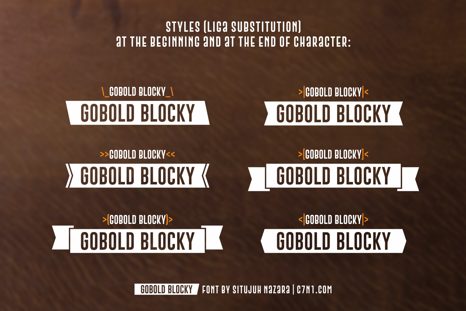Gobold Blocky font